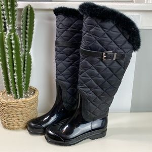 Michael Kors Over The Knee Winter Rain Snow Boots